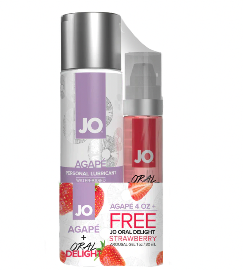 JO AGAPE 4OZ + FREE STRAWBERRY ORAL DELIGHT