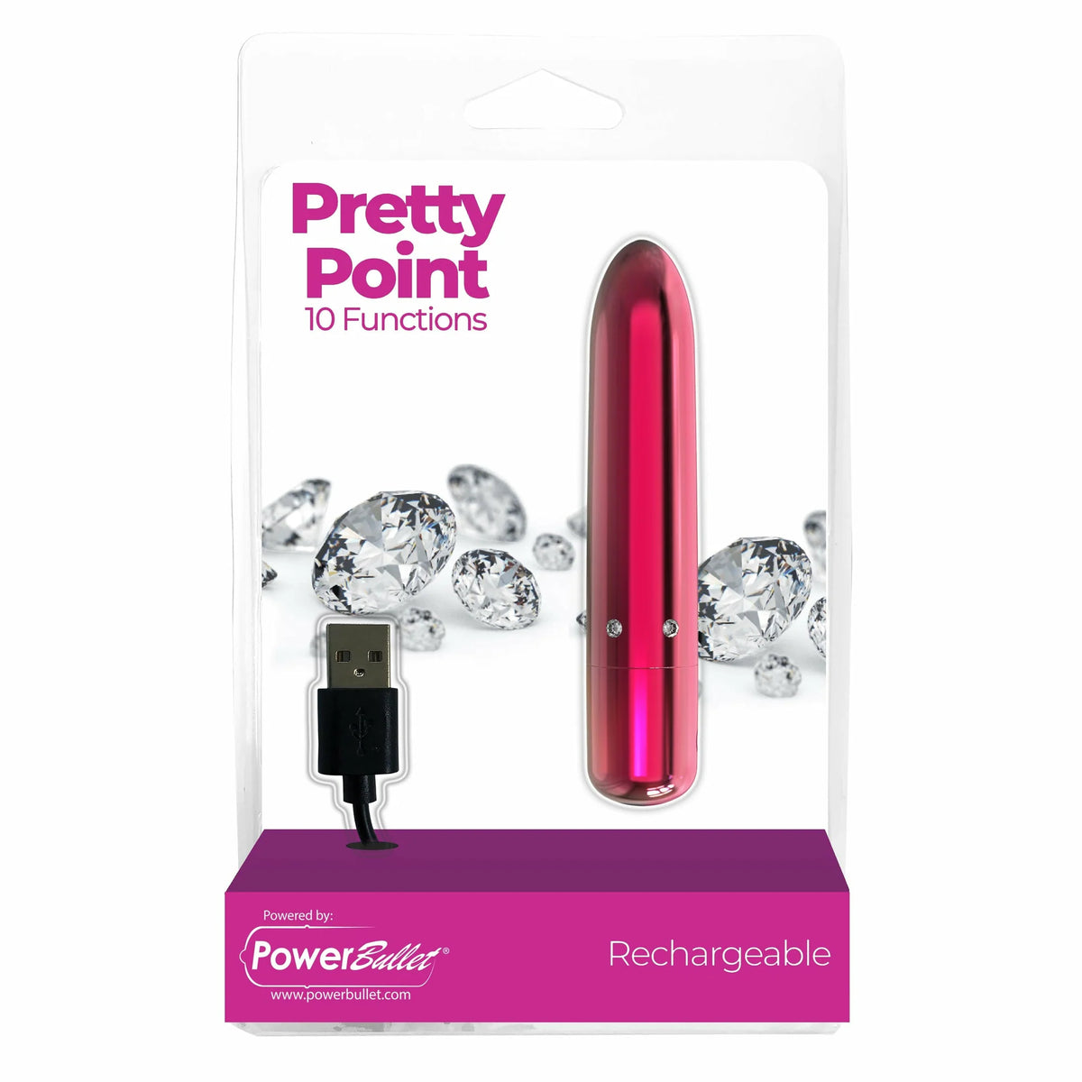 PRETTY POINT RECHARGEABLE POWER BULLET