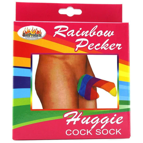 RAINBOW HUGGIE COCK SOCK