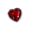 Adam & Eve Large Red Heart Gem Anal Plug