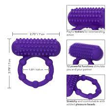 CALETICS 5 BEAD MAXIMUS RING SILICONE RECHARGEABLE