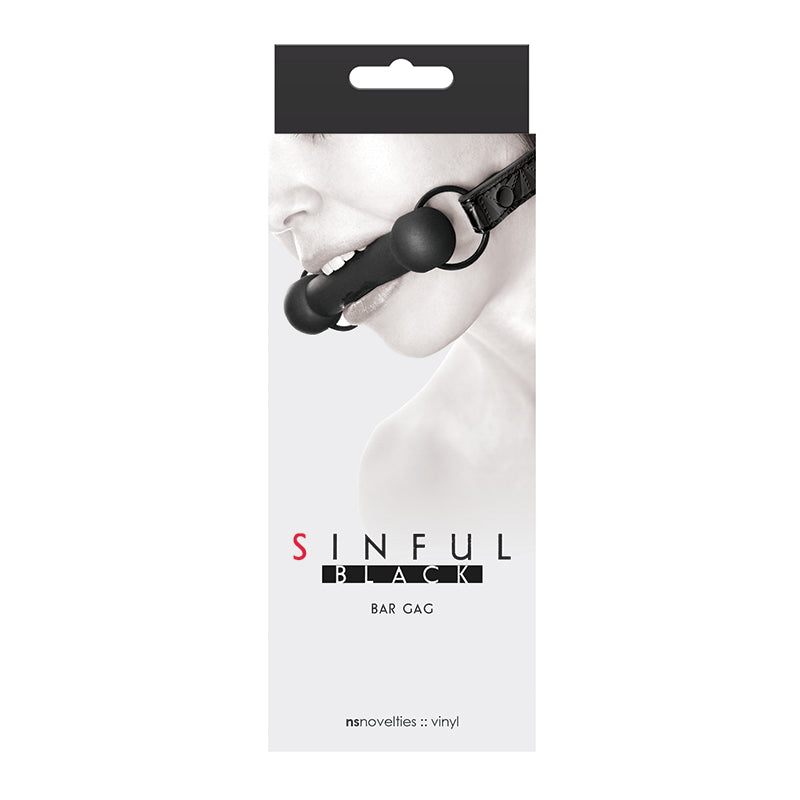 Sinful Bar Gag Black