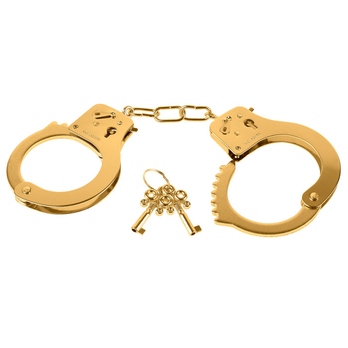 FETISH FANTASY SERIES GOLDEN METAL HANDCUFFS