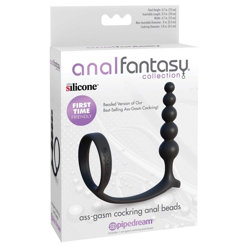 ANAL FANTASY ASS-GASM COCK RING ANAL BEADS