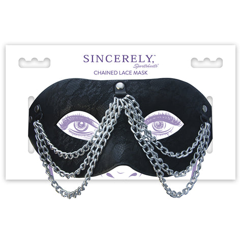 SINCERELY CHAINED LACE MASK