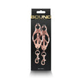 NS NOVELTIES BOUND NIPPLE CLAMPS GLOWS IN THE DARK ROSE GOLD