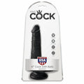 King Cock 6″ with Balls Black