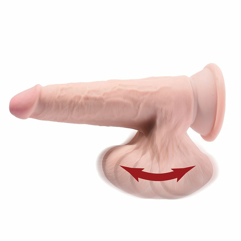 King Cock Plus 7″ Triple Density Cock With Swinging Balls