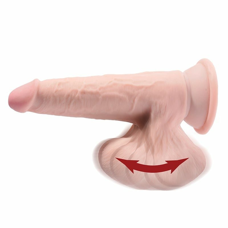 King Cock Plus 8″ Triple Density Cock With Swinging Balls